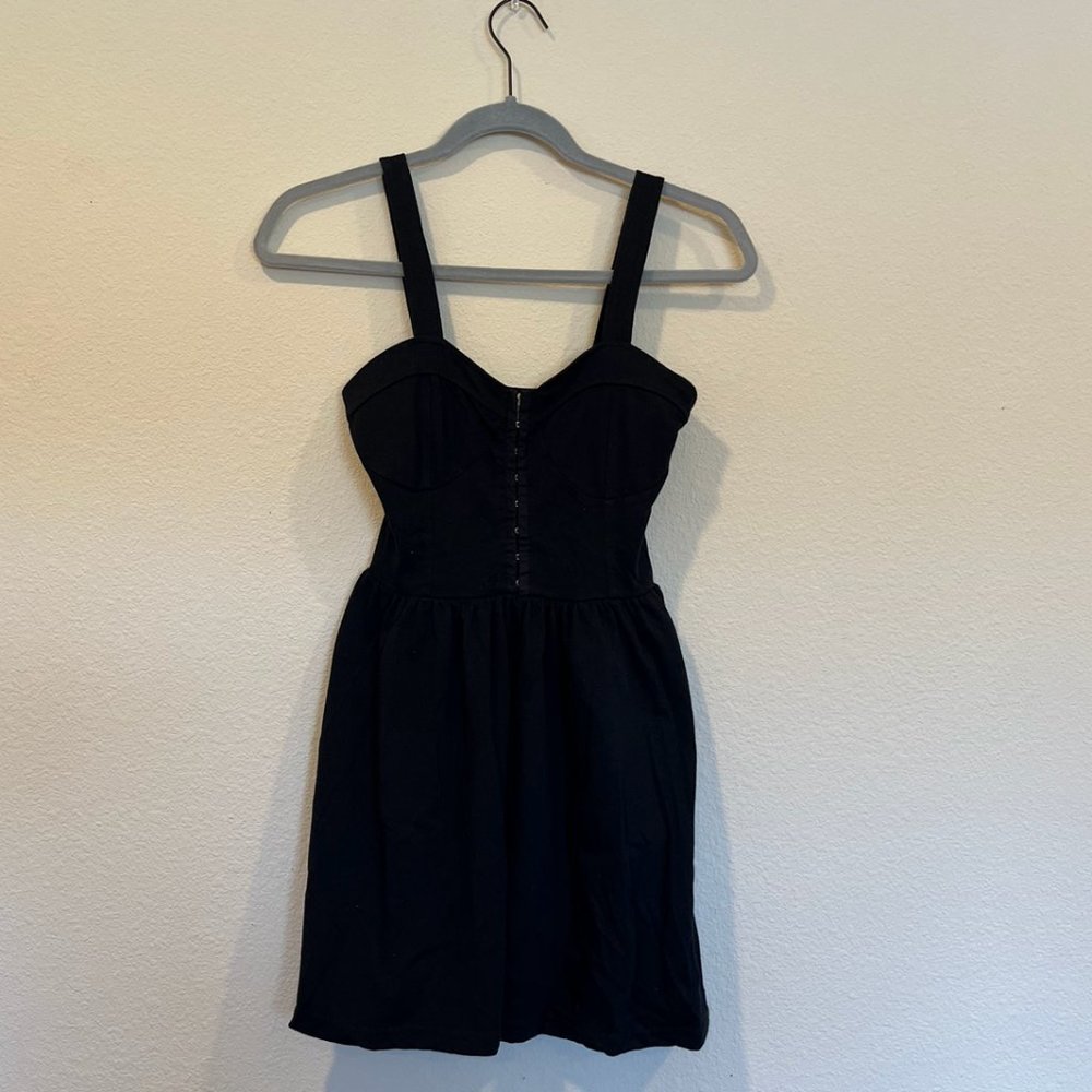 Black mini dress